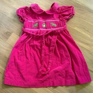 Mom & Me Pink Smocked Dress